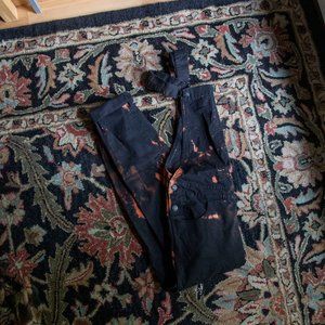 ASOS DESIGN Skinny Overalls (Bleach Dyed)